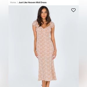 Princess Polly JUST LIKE HEAVEN MIDI DRESS